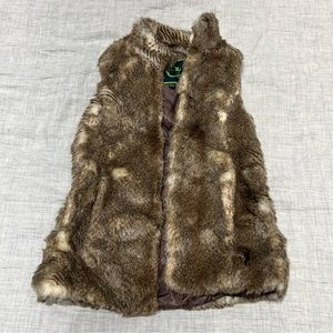 C.Wonder faux fur vest, size XS, orig $128
